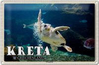 Blechschild Reise 30x20cm Kreta Griechenland Cretaaquarium