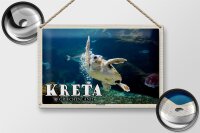 Blechschild Reise 30x20cm Kreta Griechenland Cretaaquarium