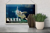 Blechschild Reise 30x20cm Kreta Griechenland Cretaaquarium