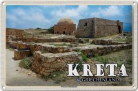 Blechschild Reise 30x20cm Kreta Griechenland Fortezza von...