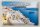 Blechschild Reise 30x20cm Santorin Griechenland Fira Hauptstadt
