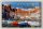Blechschild Reise 30x20cm Santorin Griechenland Hafen von Ammoudi