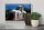 Blechschild Reise 30x20cm Santorin Griechenland Kloster Profitis