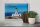 Blechschild Reise 30x20cm Santorin Griechenland Leuchtturm Akrotiri