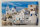 Blechschild Reise 30x20cm Santorin Griechenland Pyrgos Dorf