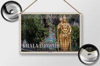Blechschild Reise 30x20cm Kuala Lumpur Malaysia Batu Caves