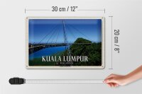 Blechschild Reise 30x20cm Kuala Lumpur Malaysia Langindkavi