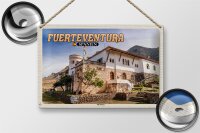 Blechschild Reise 30x20cm Fuerteventura Spanien Villa Winter
