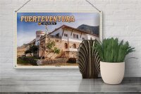 Blechschild Reise 30x20cm Fuerteventura Spanien Villa Winter
