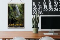 Blechschild Reise 20x30cm Gran Canaria Spanien Barranco del Laurel