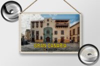 Blechschild Reise 30x20cm Gran Canaria Spanien Casa de Colon Muesum