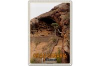 Blechschild Reise 20x30cm Gran Canaria Spanien Cenobio de Valerón