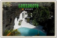 Blechschild Reise 30x20cm Lanzarote Spanien Fundacion...