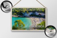 Blechschild Reise 30x20cm Mallorca Spanien Cala Llombards Bucht