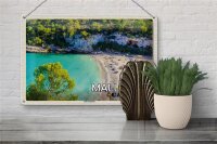 Blechschild Reise 30x20cm Mallorca Spanien Cala Llombards Bucht