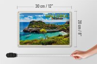 Blechschild Reise 30x20cm Mallorca Spanien Cala sAlmunia Bucht