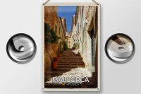 Blechschild Reise 20x30cm Mallorca Spanien Fornalutx Treppen