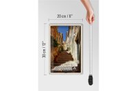 Blechschild Reise 20x30cm Mallorca Spanien Fornalutx Treppen