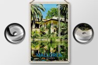 Blechschild Reise 20x30cm Mallorca Spanien Jardines de Alfabia
