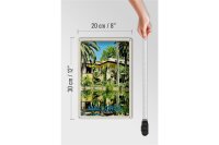 Blechschild Reise 20x30cm Mallorca Spanien Jardines de Alfabia