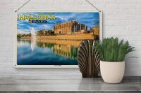 Blechschild Reise 30x20cm Mallorca Spanien La Seu Palma Kathedrale