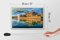Blechschild Reise 30x20cm Mallorca Spanien La Seu Palma Kathedrale