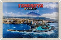 Blechschild Reise 30x20cm Teneriffa Spanien Puerto de la...