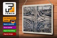 Blechschild Reise 30x20cm Los Angeles USA Judge Harry Pregerson