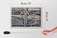 Blechschild Reise 30x20cm Los Angeles USA Judge Harry Pregerson