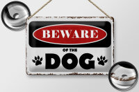 Blechschild Spruch 30x20cm beware of the dog Vorsicht Hund