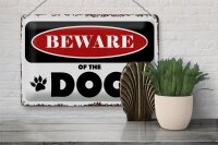 Blechschild Spruch 30x20cm beware of the dog Vorsicht Hund