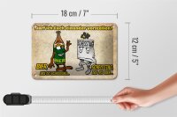 Blechschild Alkohol 18x12cm darf ich euch vorstellen Bier