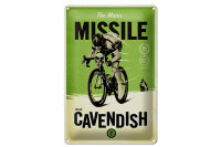Blechschild Fahrrad 20x30cm the Manx missile Mark Cavendish