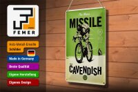 Blechschild Fahrrad 20x30cm the Manx missile Mark Cavendish
