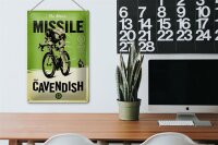 Blechschild Fahrrad 20x30cm the Manx missile Mark Cavendish