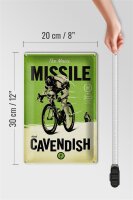 Blechschild Fahrrad 20x30cm the Manx missile Mark Cavendish