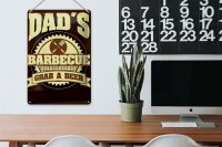 Blechschild Spruch 20x30cm Dad´s barbecue grab a beer