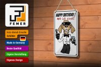 Blechschild Spruch 12x18cm Happy Birthday 40 is cool