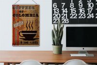 Blechschild Kaffee 20x30cm coffees colombia organic coffee