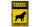 Blechschild Spruch 20x30cm Hund Warning beware of dog