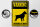 Blechschild Spruch 20x30cm Hund Warning beware of dog