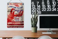 Blechschild Spruch 20x30cm all american lobster feast music