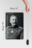 Blechschild Portrait 20x30cm Kaiser Friedrich Wilhelm 1859
