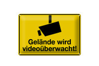 Blechschild Spruch 30x20cm Gelände wird...