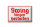 Blechschild Spruch 20x30cm Swing tanzen verboten