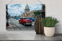 Blechschild Auto 30x20cm Oldtimer Cuba Havana Schild