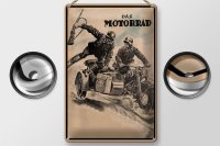 Blechschild Retro 20x30cm das Motorrad Soldaten