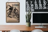 Blechschild Retro 20x30cm das Motorrad Soldaten
