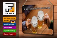 Blechschild Spruch 30x20cm Bier wenn du keine Lust hast