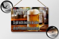 Blechschild Spruch 20x30cm Vatertag nichts besseres Bier